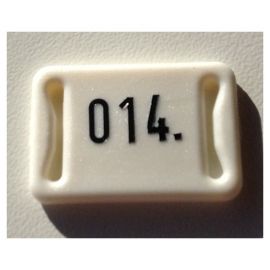 Nummernplättchen PVC mit Nummer f.Band