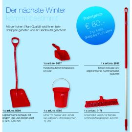 Winterset - Schaufel Eimer Besen Stiel Handschaufel