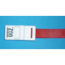 Kunststoffband Nummernschließe - Kunststoffschlüsselband Kunststoffverschluss mit Nummer