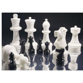 Schach Figuren Set - Großfeld Schachfiguren KH ca.63 cm
