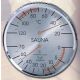 Thermometer/Hygrometer ca. 130 x 40 mm für Sauna
